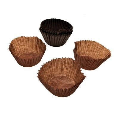 BAKING CUPS 1oz BROWN 400&#39;s