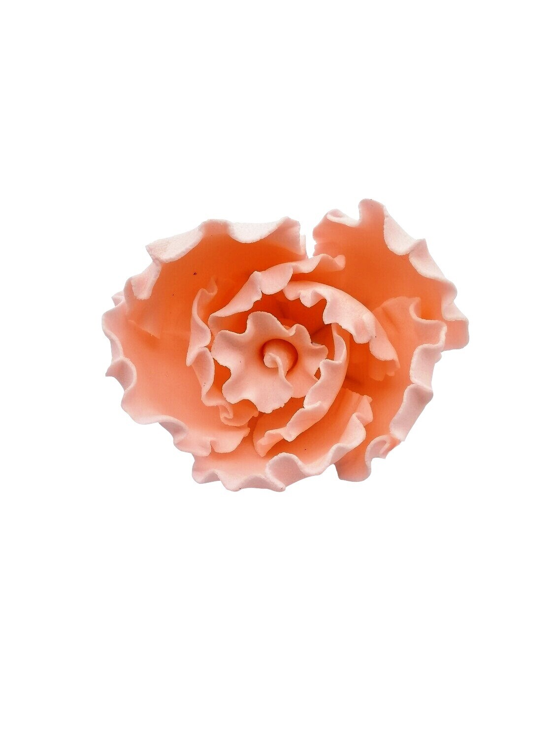 RAFFLED ROSE MEDIUM PEACH