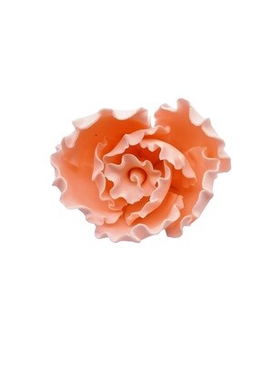 RAFFLED ROSE MEDIUM PEACH