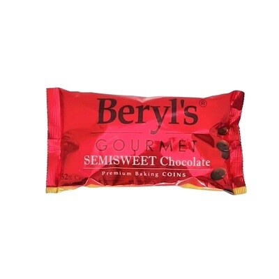 BERYL&#39;S SEMI-SWEET COINS 52% 350g