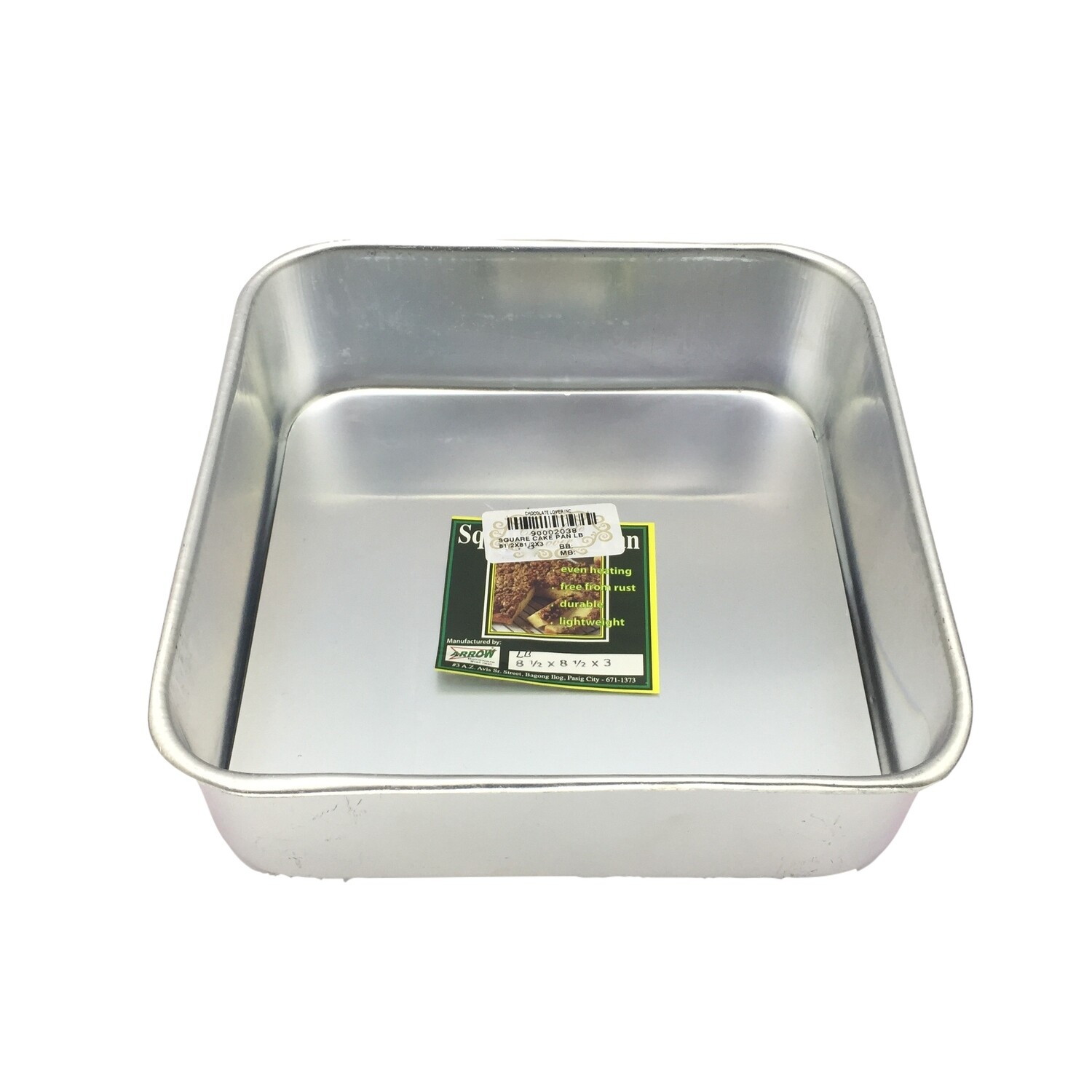 ARROW SQUARE CAKE PAN LB 8½&quot; X 8½&quot; X 3&quot;