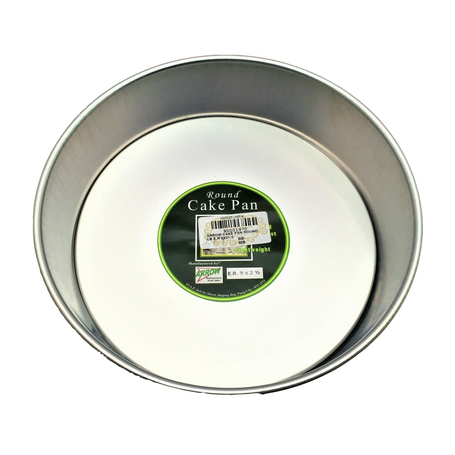 ARROW CAKE PAN ROUND LOOSE BOTTOM E.R 9&quot; X 2½&quot;