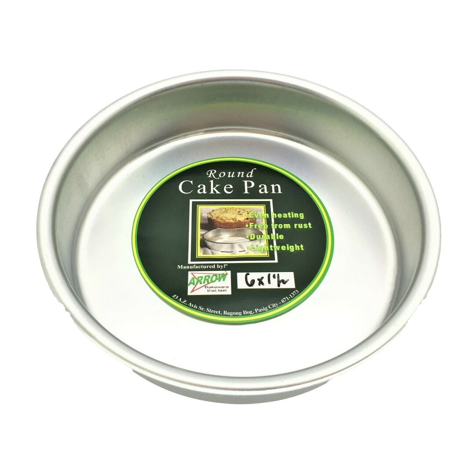 ARROW CAKE PAN ROUND NE 6&quot; X 1½&quot;