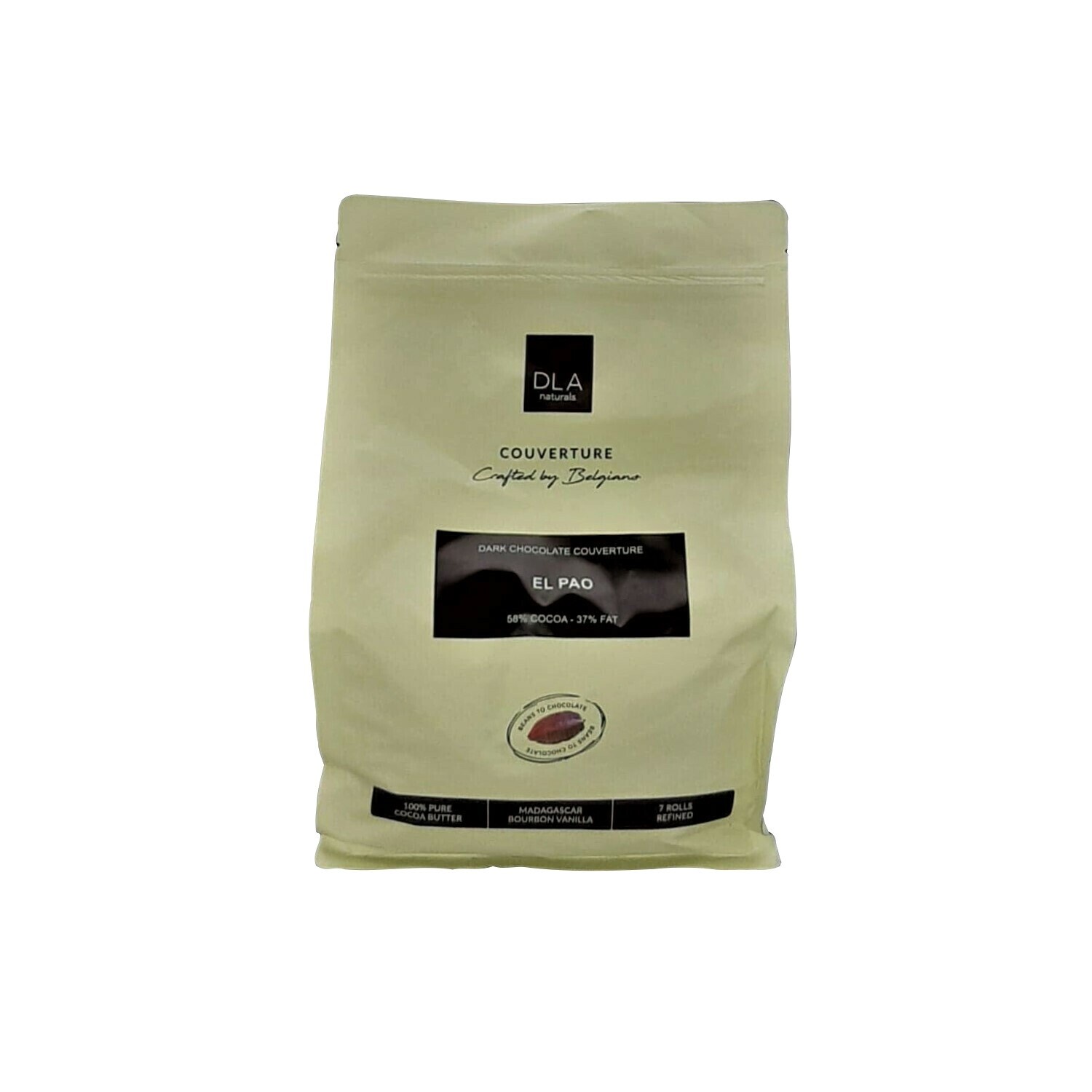 DLA EL PAO 58% DARK CHOCOLATE COUVERTURE