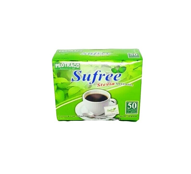 PEOTRACO SUFREE STEVIA SWEETENER 50X1G