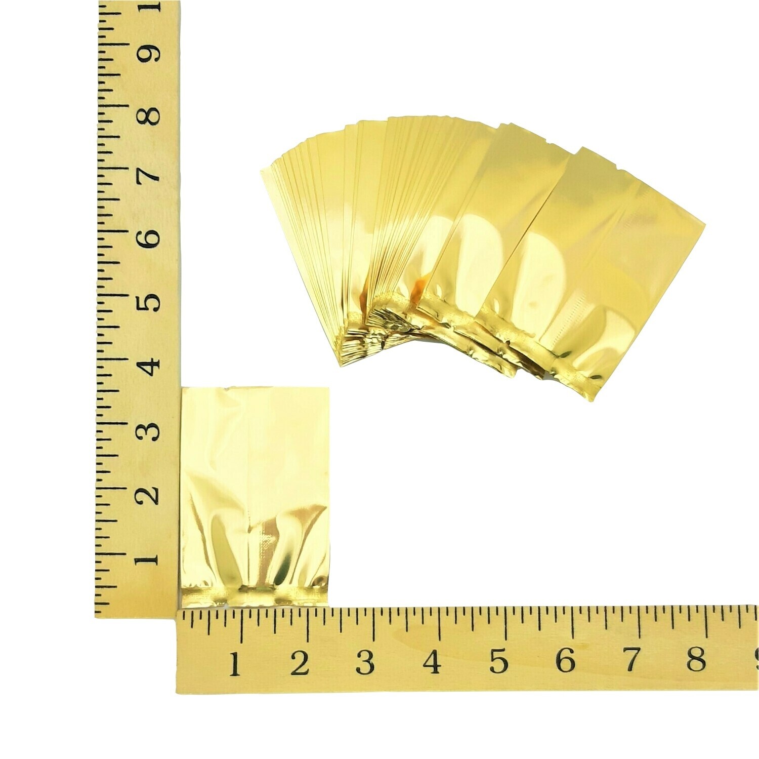 2⅜&quot; GOLD FOIL POUCH APPROX. 100&#39;s