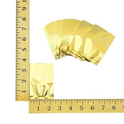 2⅜&quot; GOLD FOIL POUCH APPROX. 100&#39;s