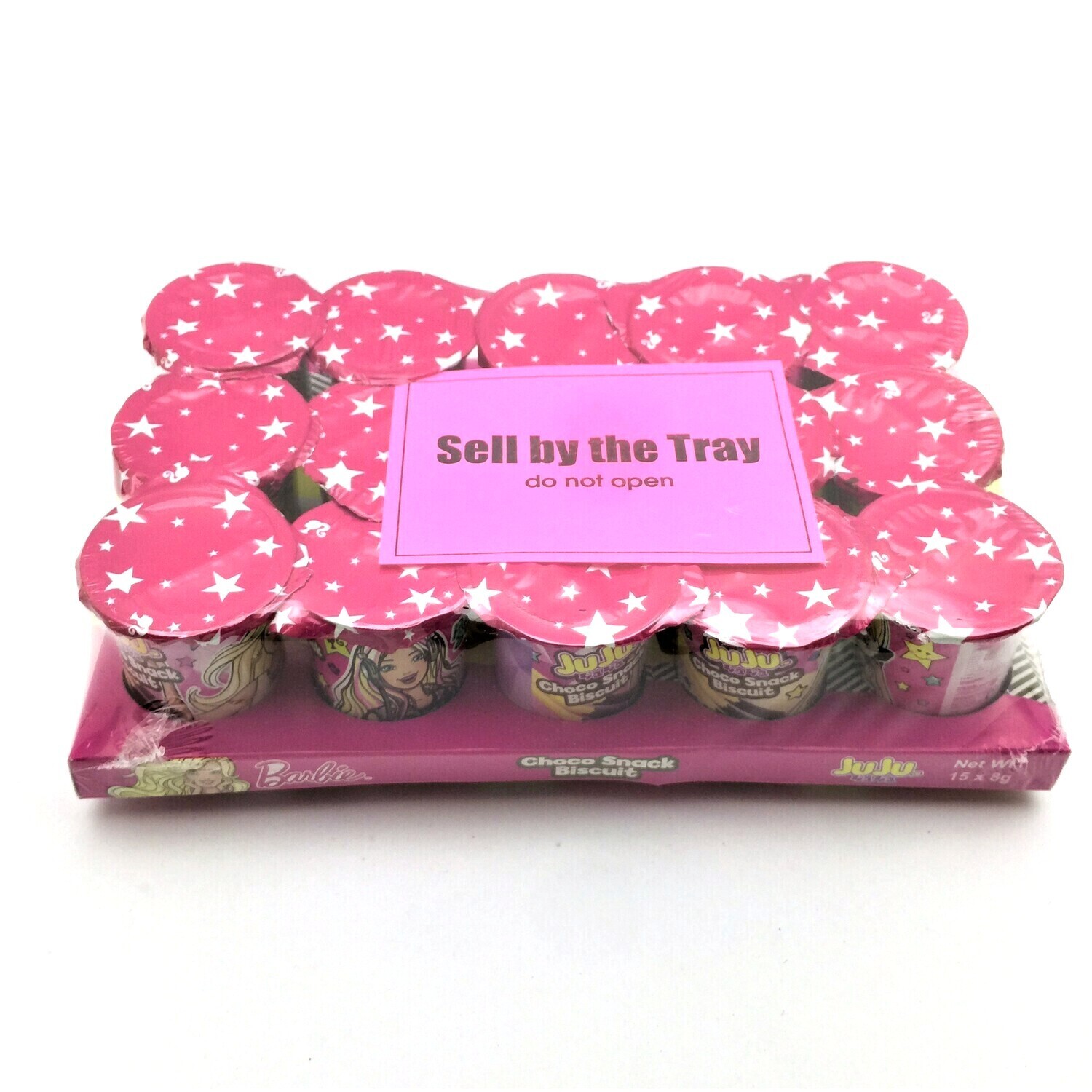 JUJU BARBIE CHOCO SNACK BISCUIT 15x8g