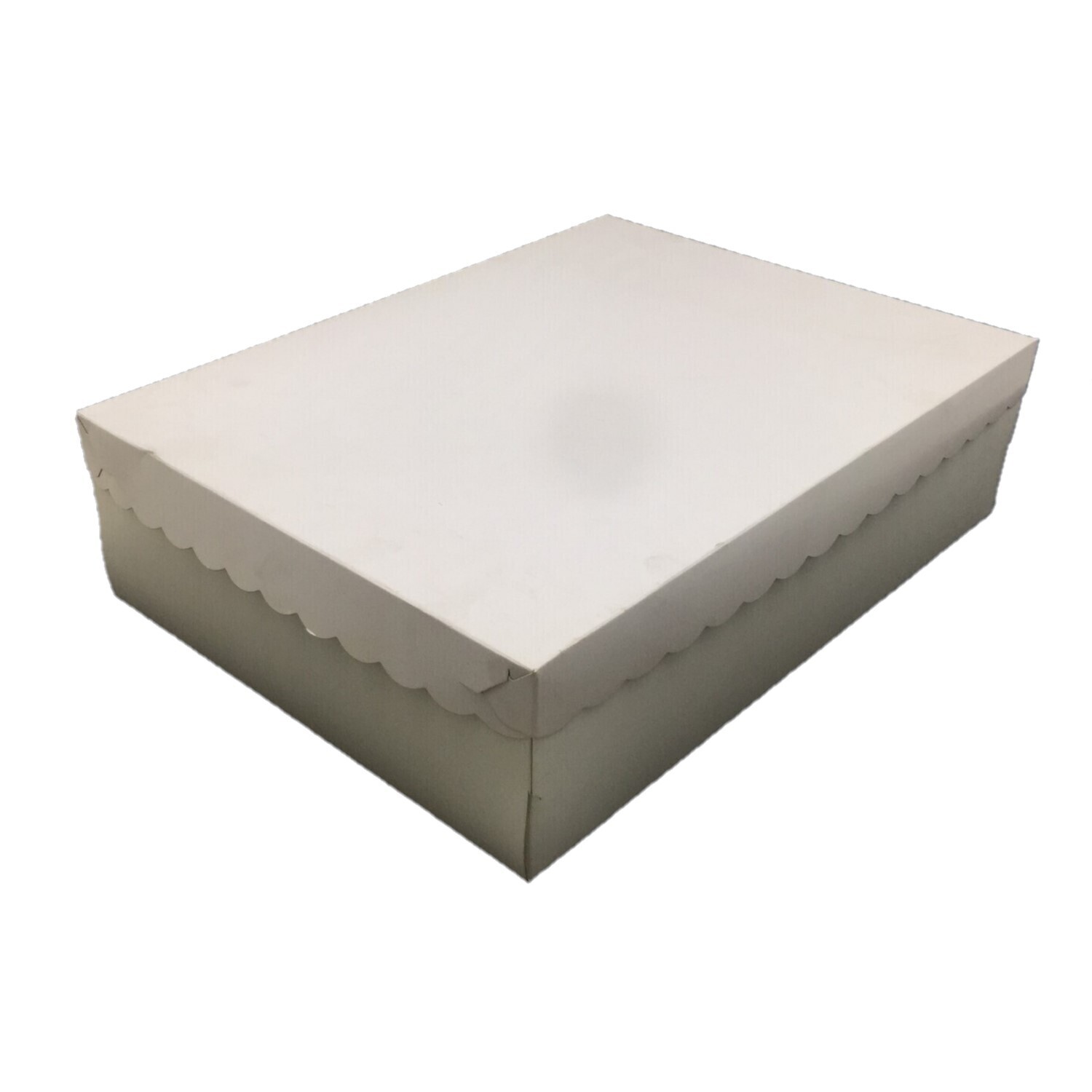 12&quot; X 16&quot; X 4½&quot; SCALLOPED ALL WHITE 10&#39;s