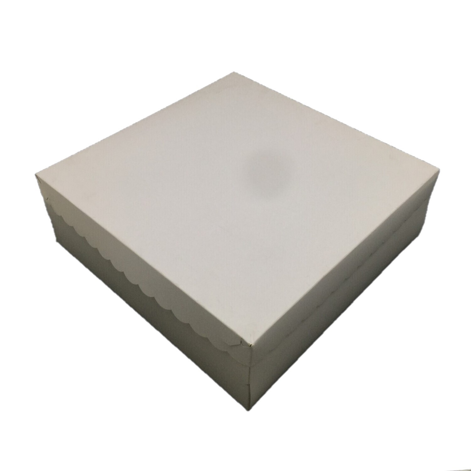 14&quot; X 14&quot; X 4½&quot; SCALLOPED ALL WHITE 10&#39;s