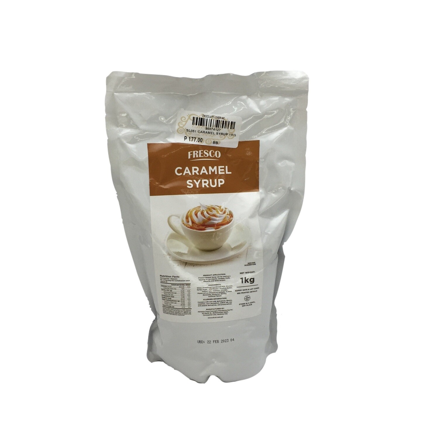 FRESCO CARAMEL SYRUP 1kg