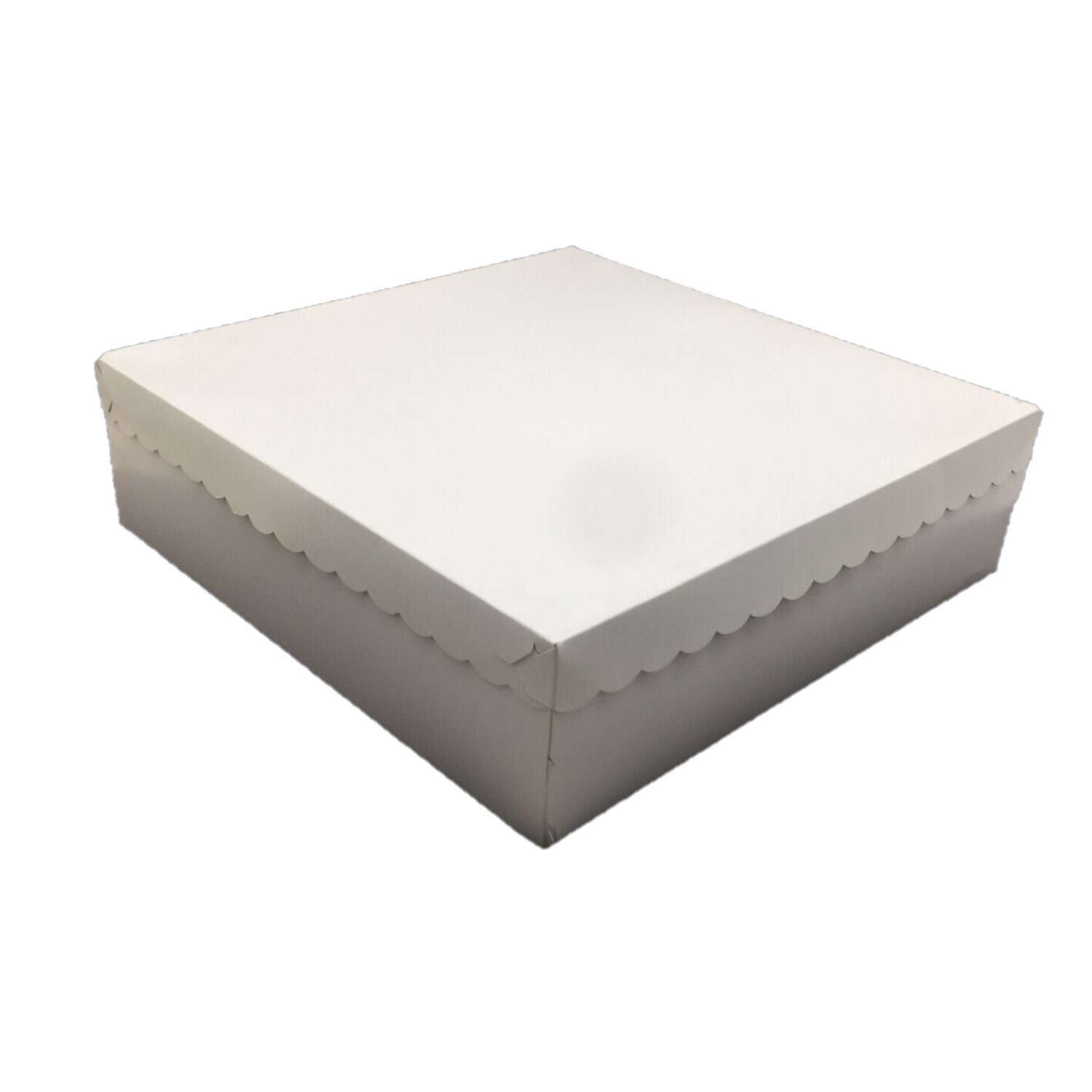 16&quot; X 16&quot; X 4½&quot; SCALLOPED ALL WHITE 10&#39;s