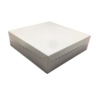 16&quot; X 16&quot; X 4½&quot; SCALLOPED ALL WHITE 10&#39;s