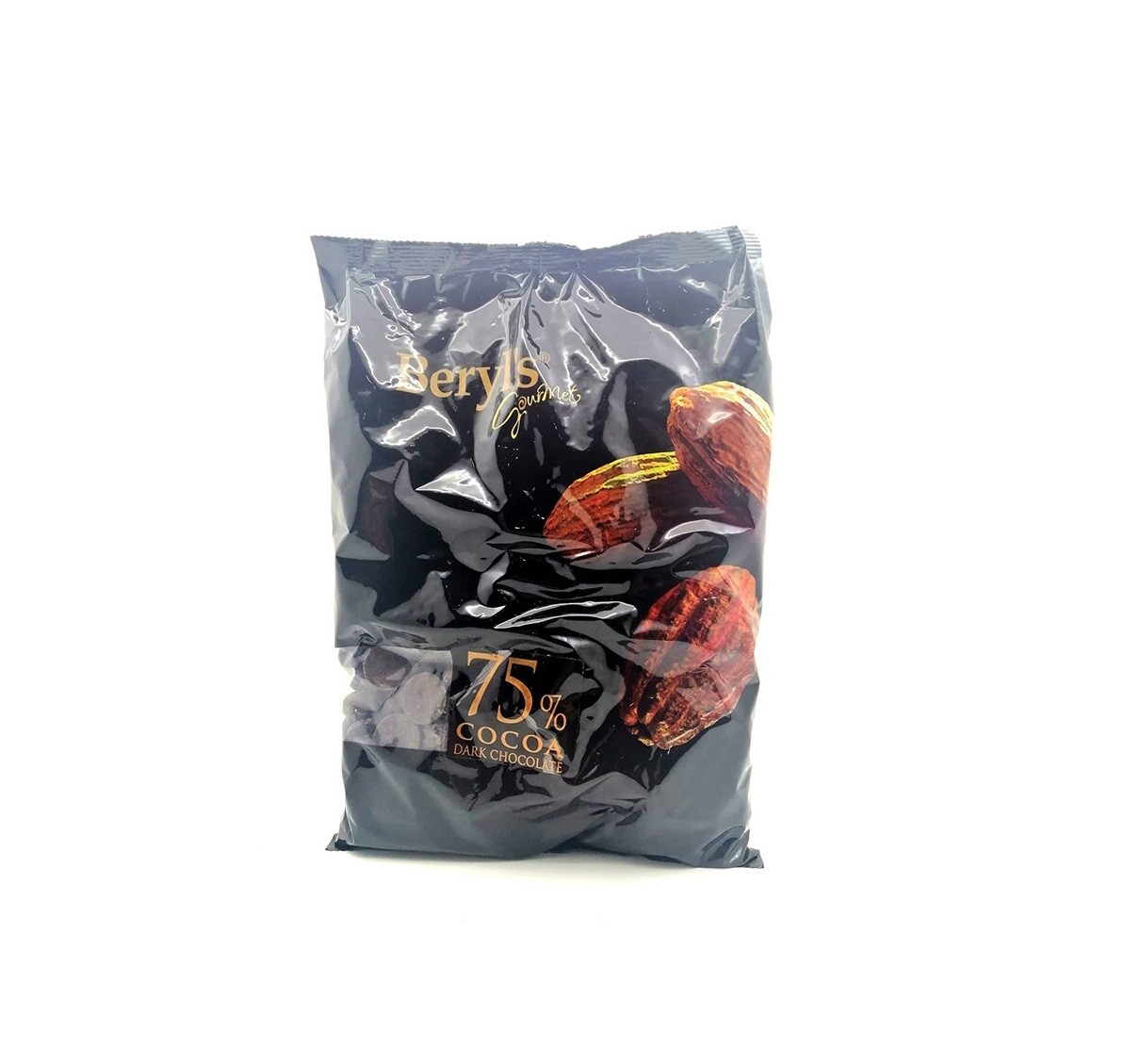 BERYL&#39;S 75% DARK CHOCOLATE COINS COUVERTURE