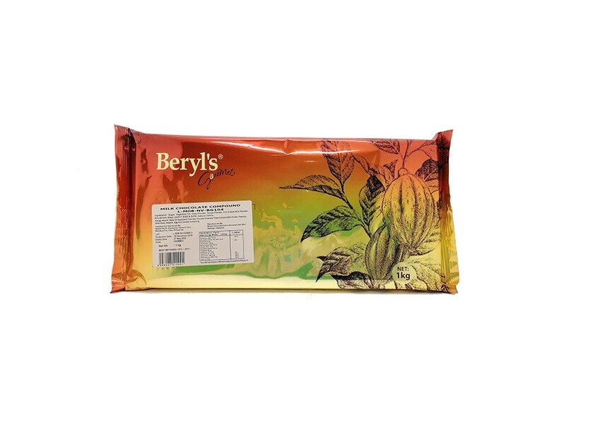 BERYL&#39;S MILK CHOCOLATE COMPOUND 1kg