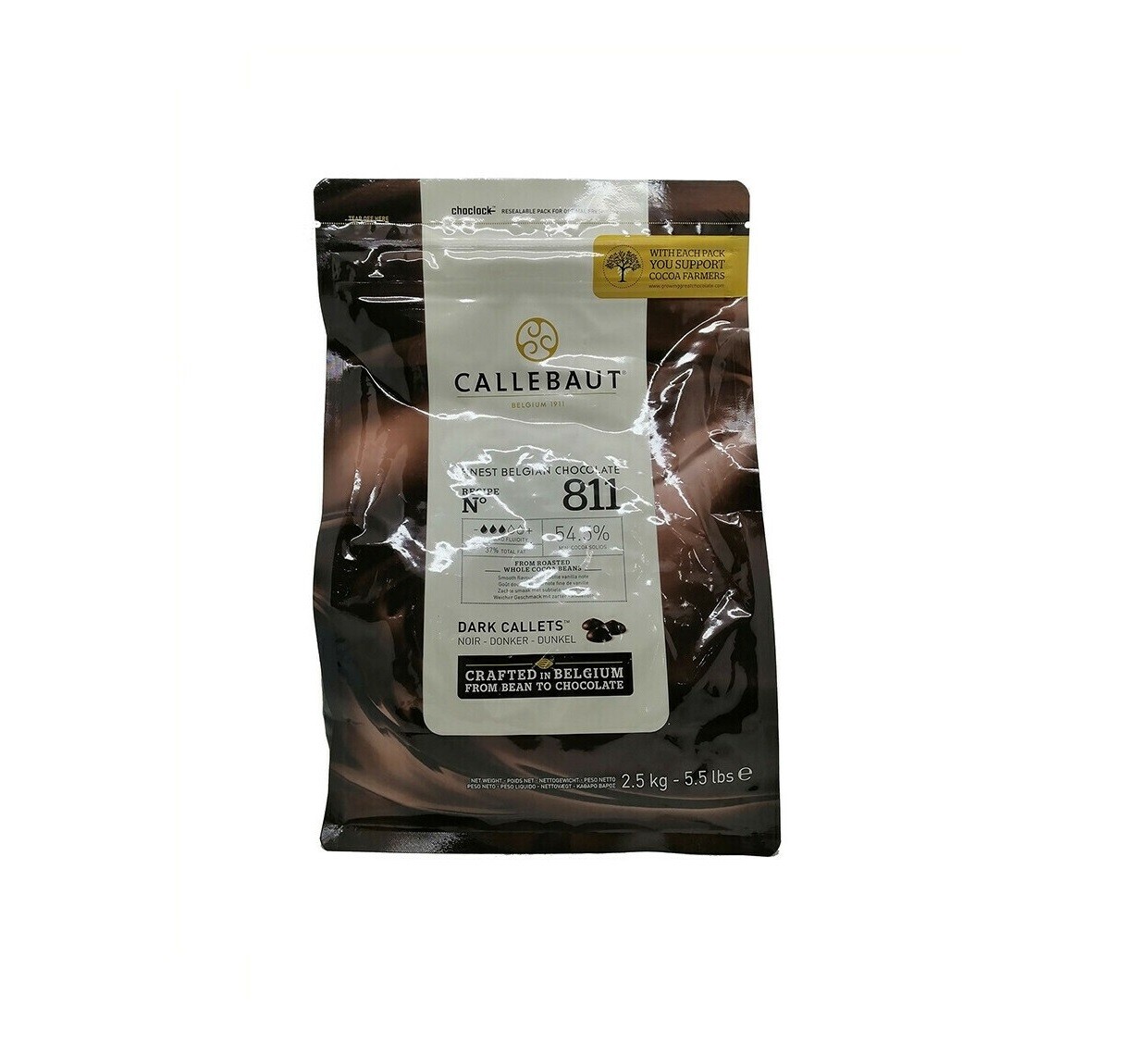CALLEBAUT N°811 DARK CALLETS CHOCOLATE