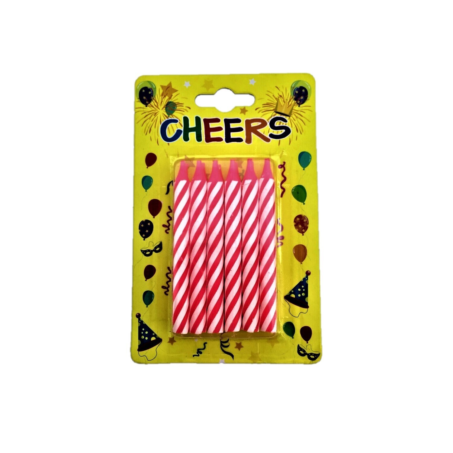 CHEERS CANDLE BIG PINK 12&#39;s