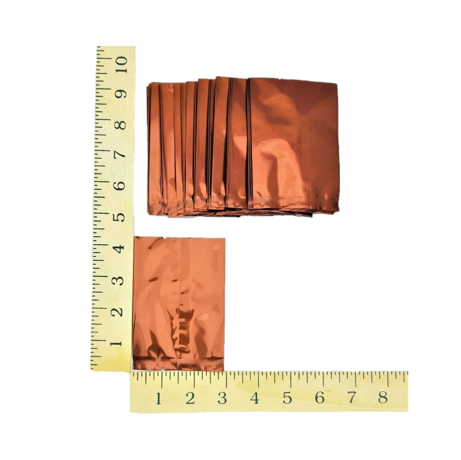 3&quot; BROWN FOIL POUCH APPROX. 100&#39;s