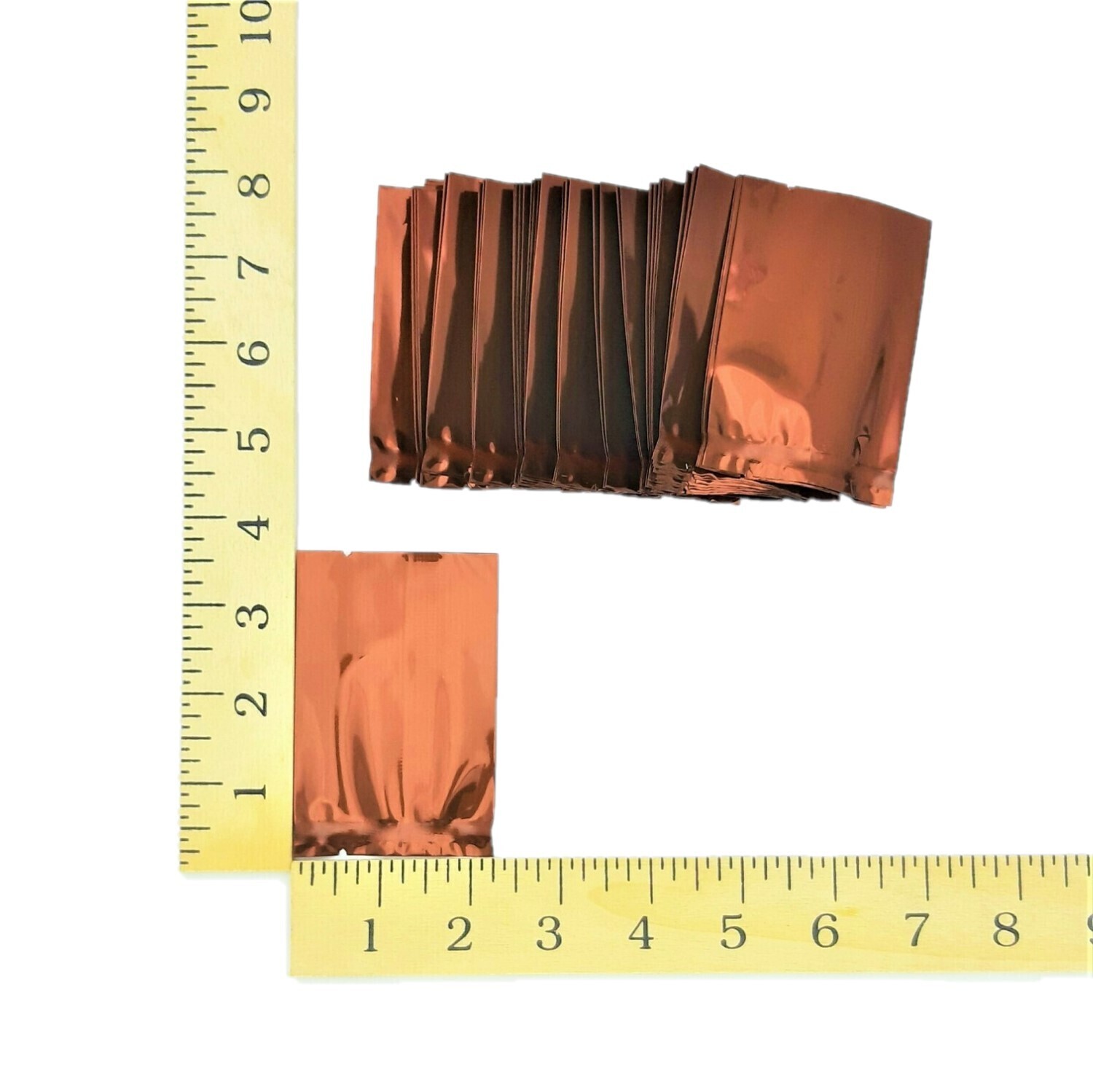 2⅜&quot; BROWN FOIL POUCH APPROX. 100&#39;s