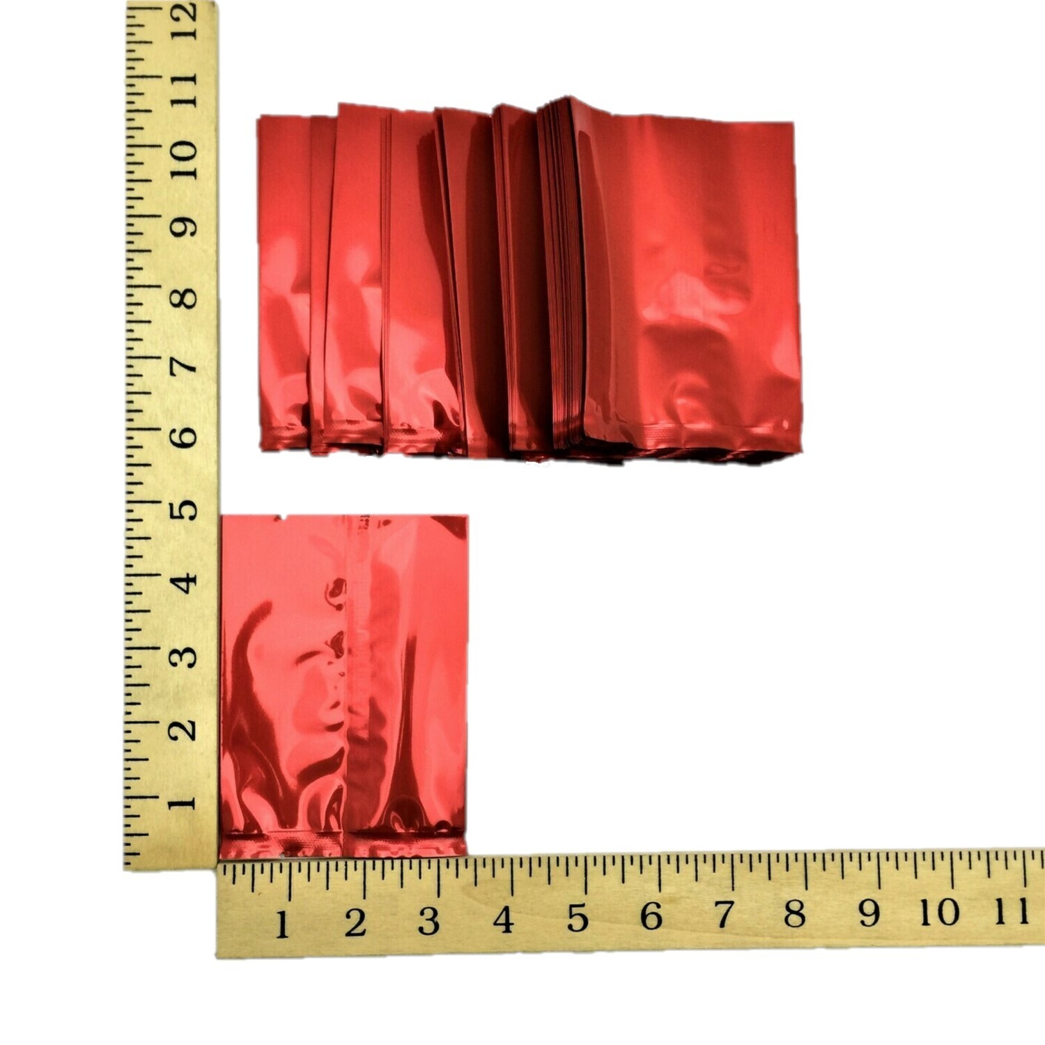 3½&quot; RED FOIL POUCH APPROX. 100&#39;s