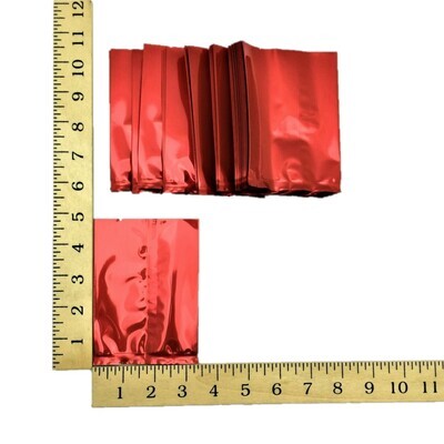 3½&quot; RED FOIL POUCH APPROX. 100&#39;s