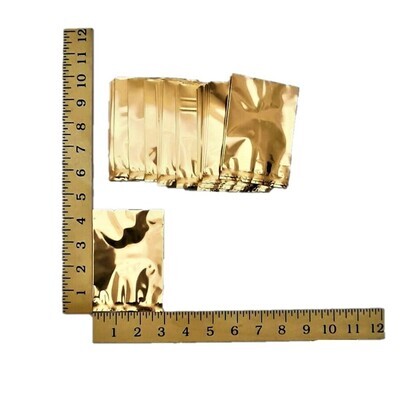 3&quot; GOLD FOIL POUCH APPROX. 100&#39;s