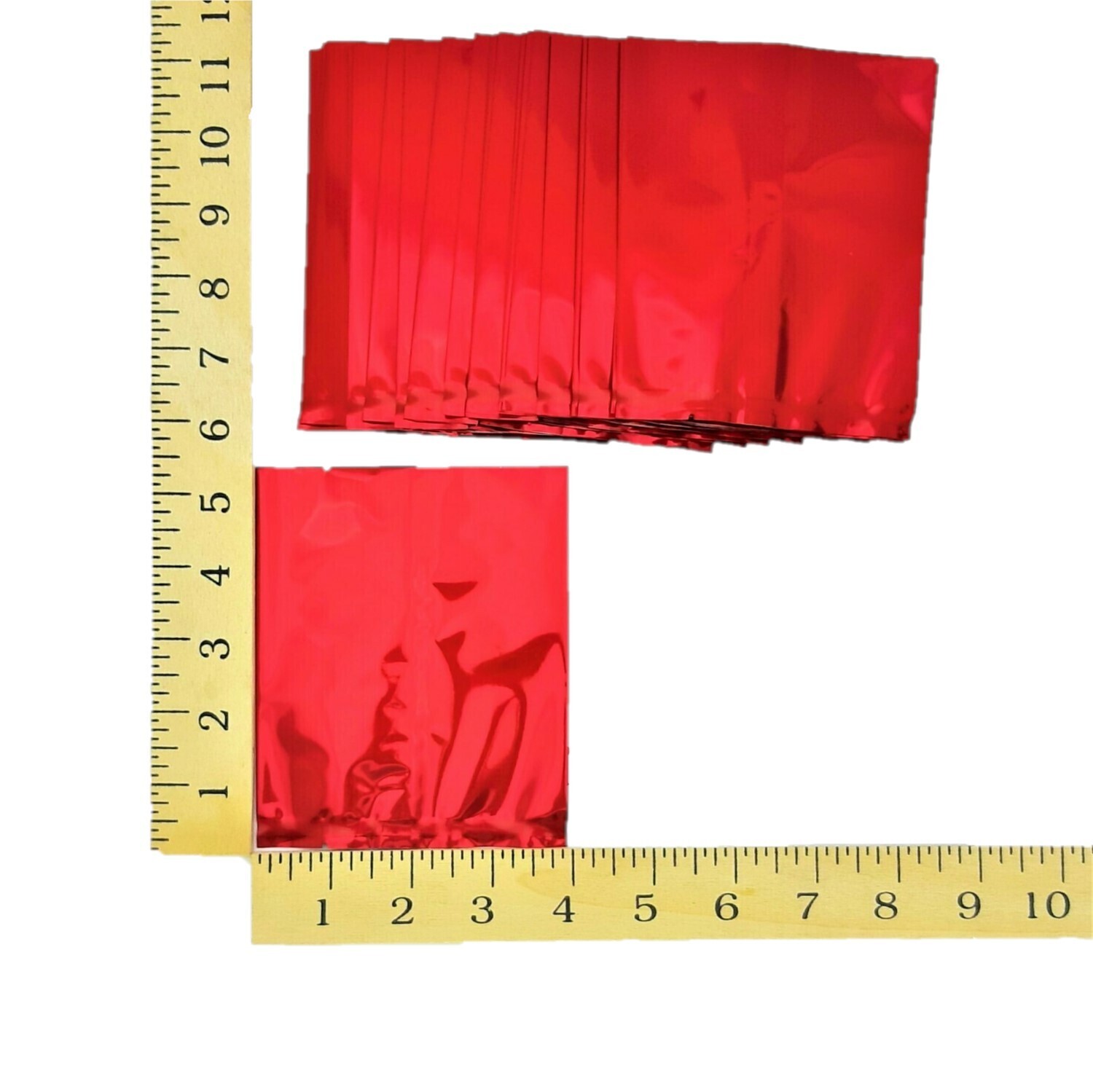 4&quot; X 5&quot; RED FOIL POUCH APPROX. 100&#39;s