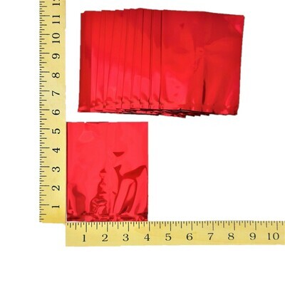 4&quot; X 5&quot; RED FOIL POUCH APPROX. 100&#39;s