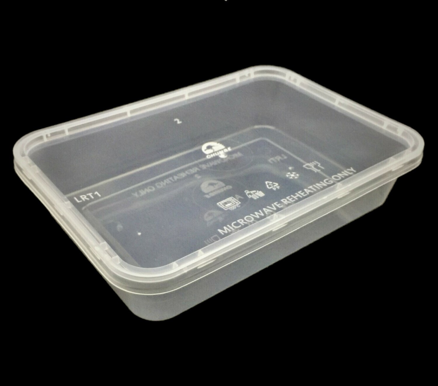 R500 MICROWAVABLE CLEAR BODY &amp; LID 500ML 50&#39;s
