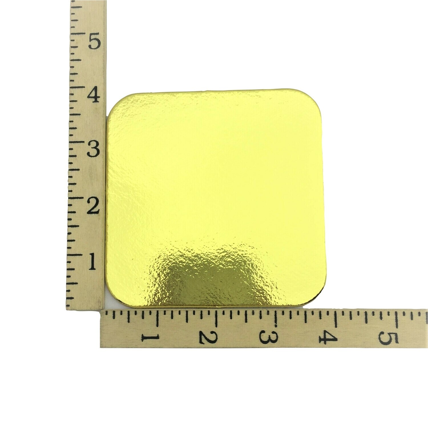 PREMIUM GOLD 4&quot; X 4&quot; CAKE BOARD