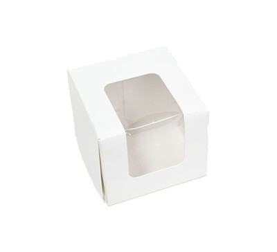 SOLO CUPCAKE BOX PURE WHITE 20&#39;s