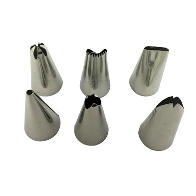SL0226 DECORATING TIP SET 6`S 0327-4