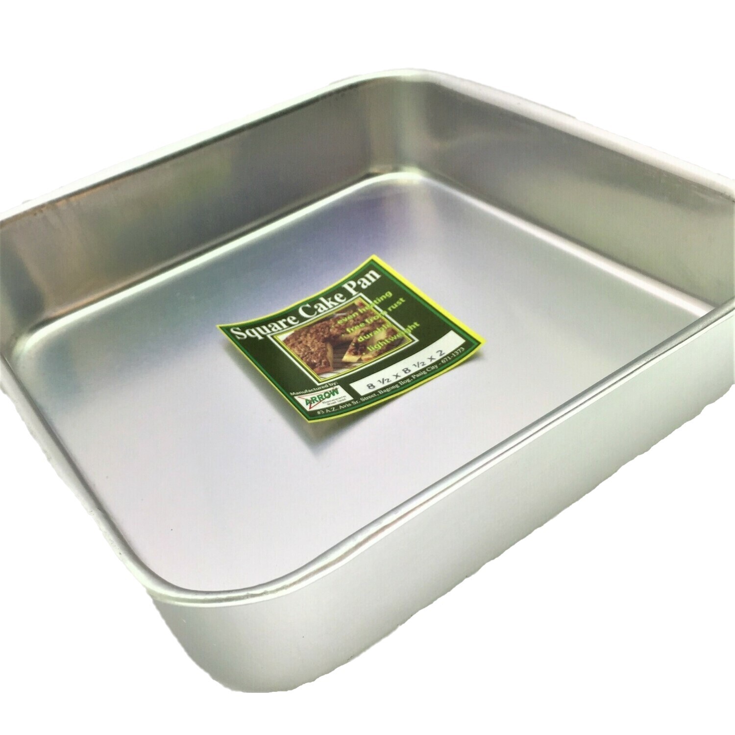 ARROW SQUARE CAKE PAN 8½&quot; X 8½&quot; X 3&quot;