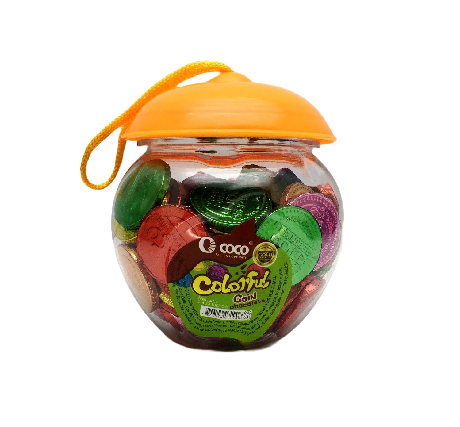 COCO COLORFUL CHOCOLATE COIN 240g