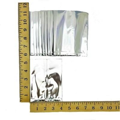 4&quot; X 5&quot; SILVER FOIL POUCH APPROX. 100&#39;s