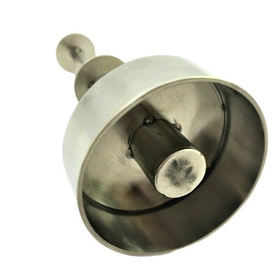 AT S/S PULVORON MOULD ROUND W/ HOLE 1¾&quot; X ⅝&quot;