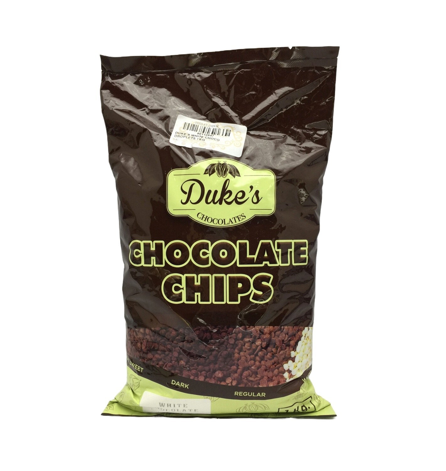 DUKE&#39;S WHITE CHOCOLATE CHIPS 1kg