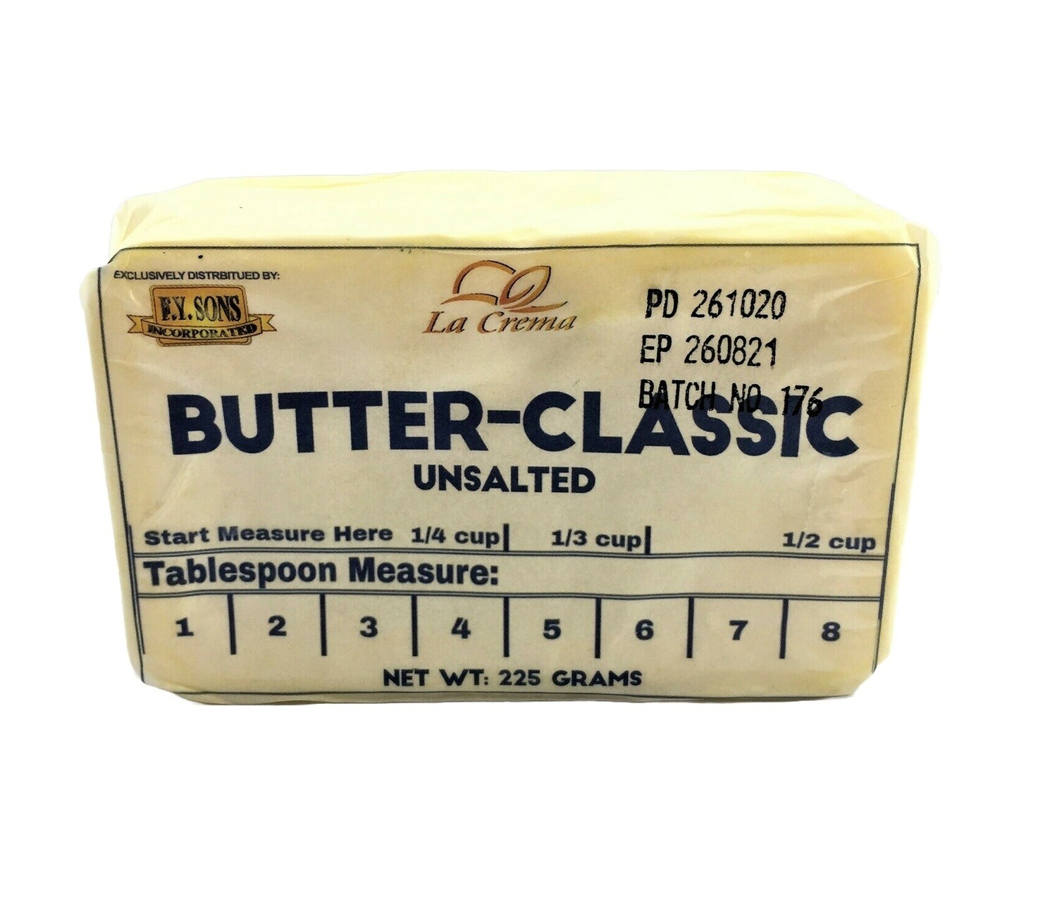 LA CREMA CLASSIC BUTTER UNSALTED (GP) 225g