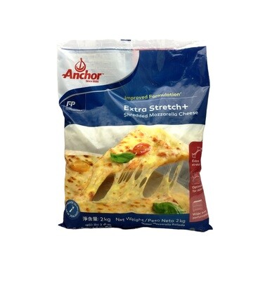 ANCHOR EXTRA STRETCH SHREDDED MOZZARELLA CHEESE 2kg