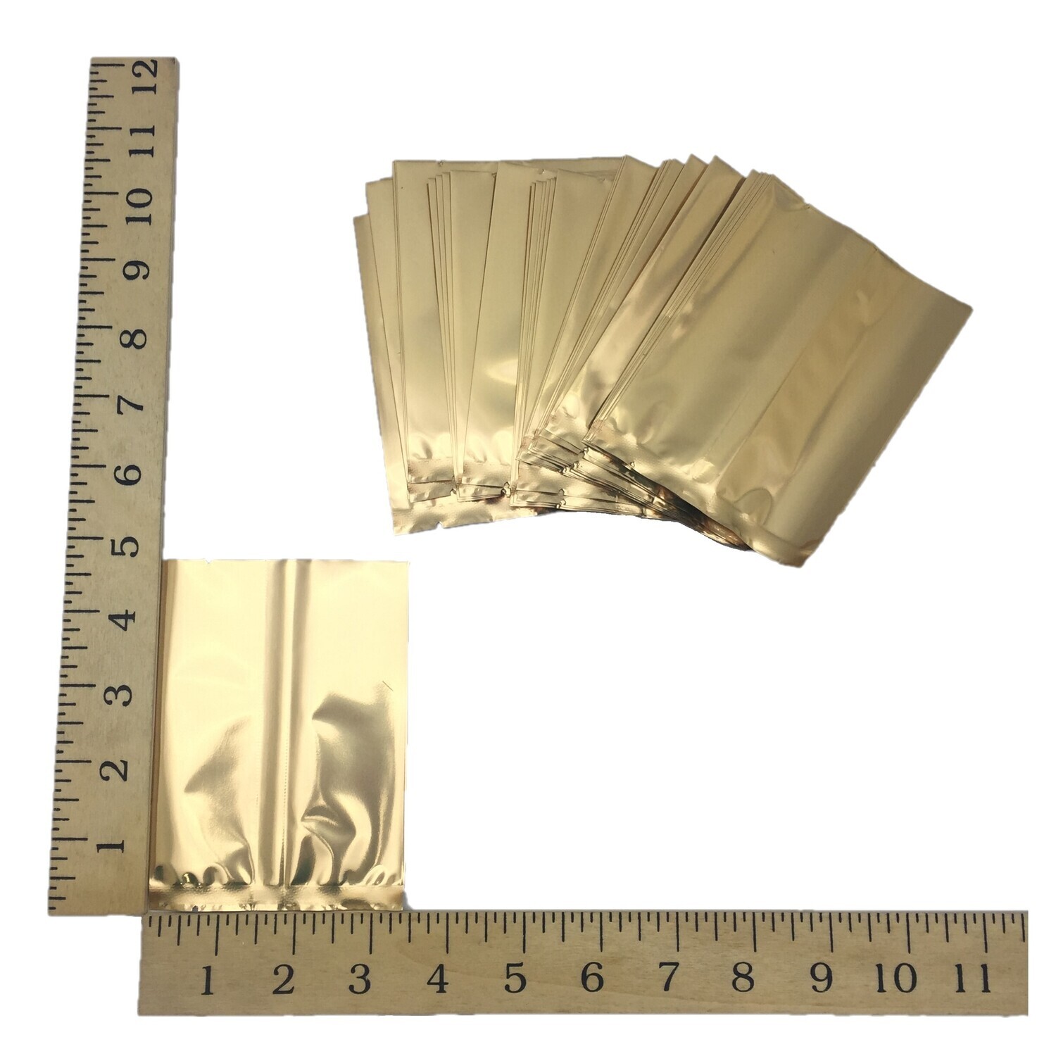 3½&quot; GOLD FOIL POUCH APPROX. 100&#39;s