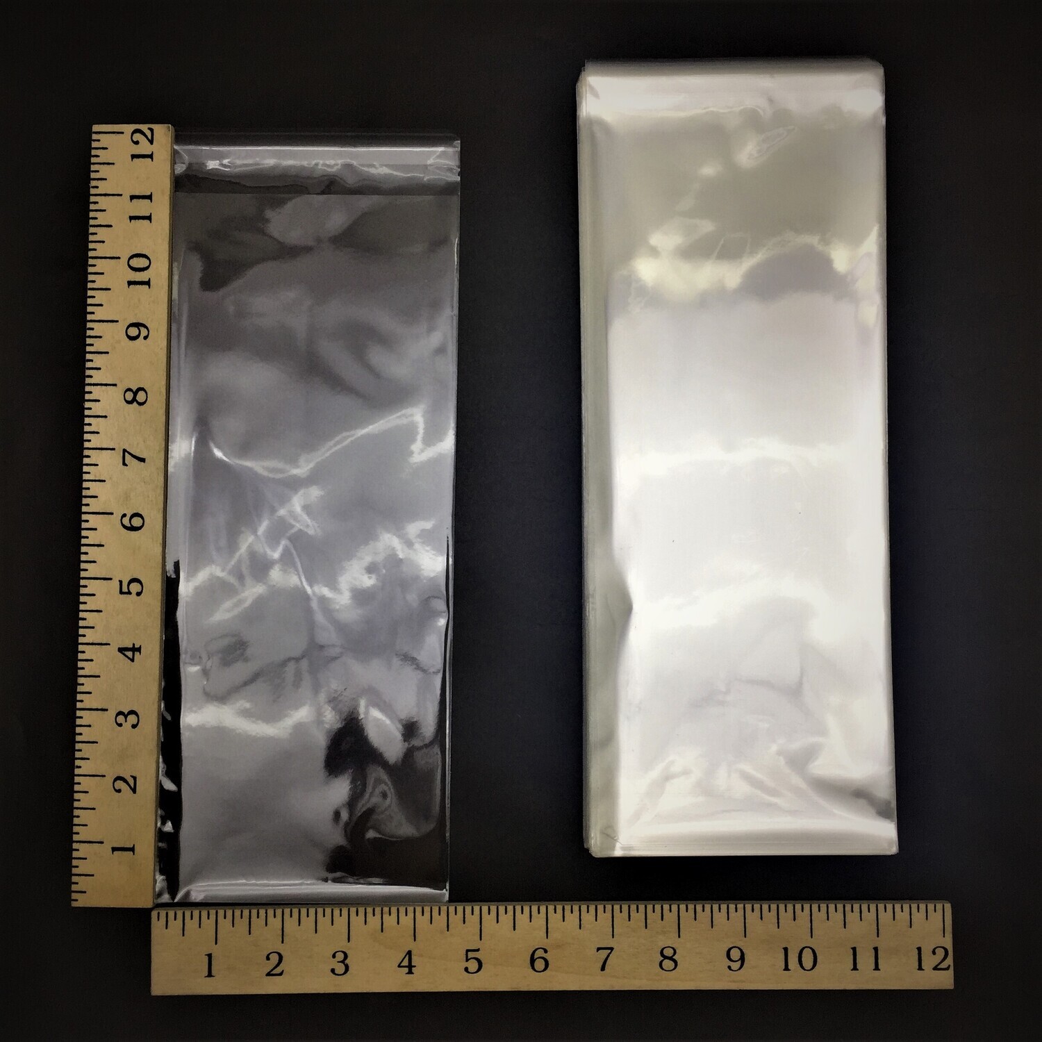MEG 4½&quot; X 11&quot; OPP PLASTIC W/ ADHESIVE 100`S