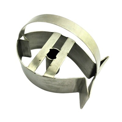 S/S DOUGHNUT CUTTER FISH WITH HANDLE 3&quot; X 1&quot;