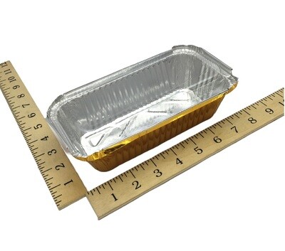 GOLD ALUM. LOAF PAN WITH LID (1650) 10&#39;s