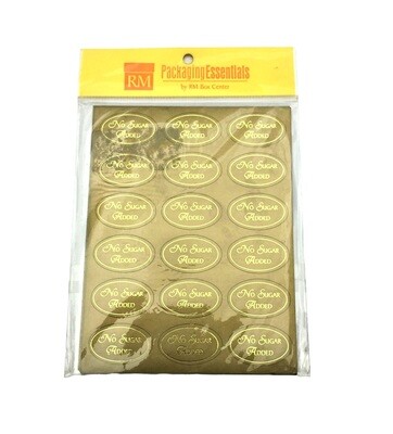RM NO SUGAR ADDED STICKER