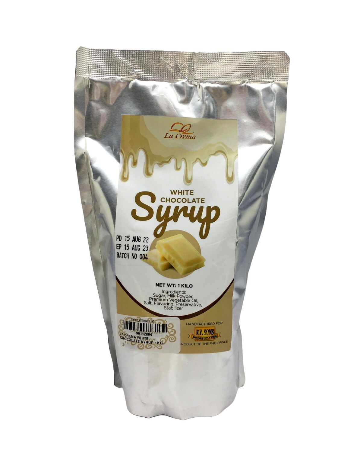 LA CREMA WHITE CHOCOLATE SYRUP 1KG