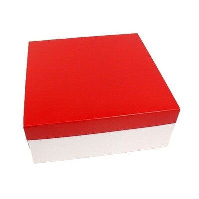 11&quot; X 11&quot; X 4½&quot; RED WHITE BOTTOM 10&#39;s
