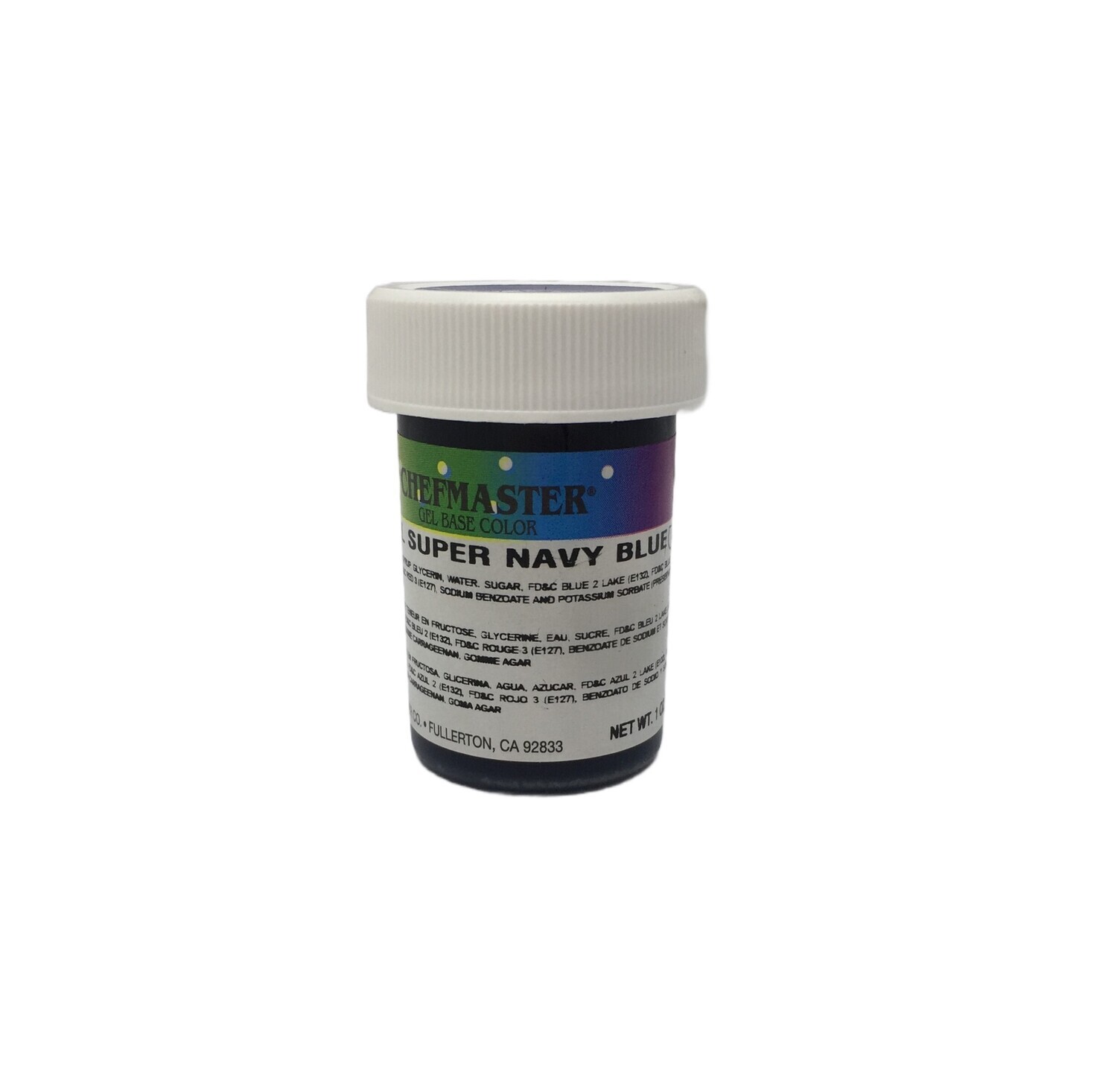 CHEFMASTER GEL COLOR SUPER NAVY BLUE 1oz