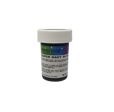 CHEFMASTER GEL COLOR SUPER NAVY BLUE 1oz