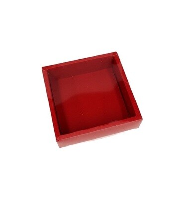 4&quot; X 4&quot; X 1¼&quot; PRIME GIFT BOX DEEP RED 20&#39;s