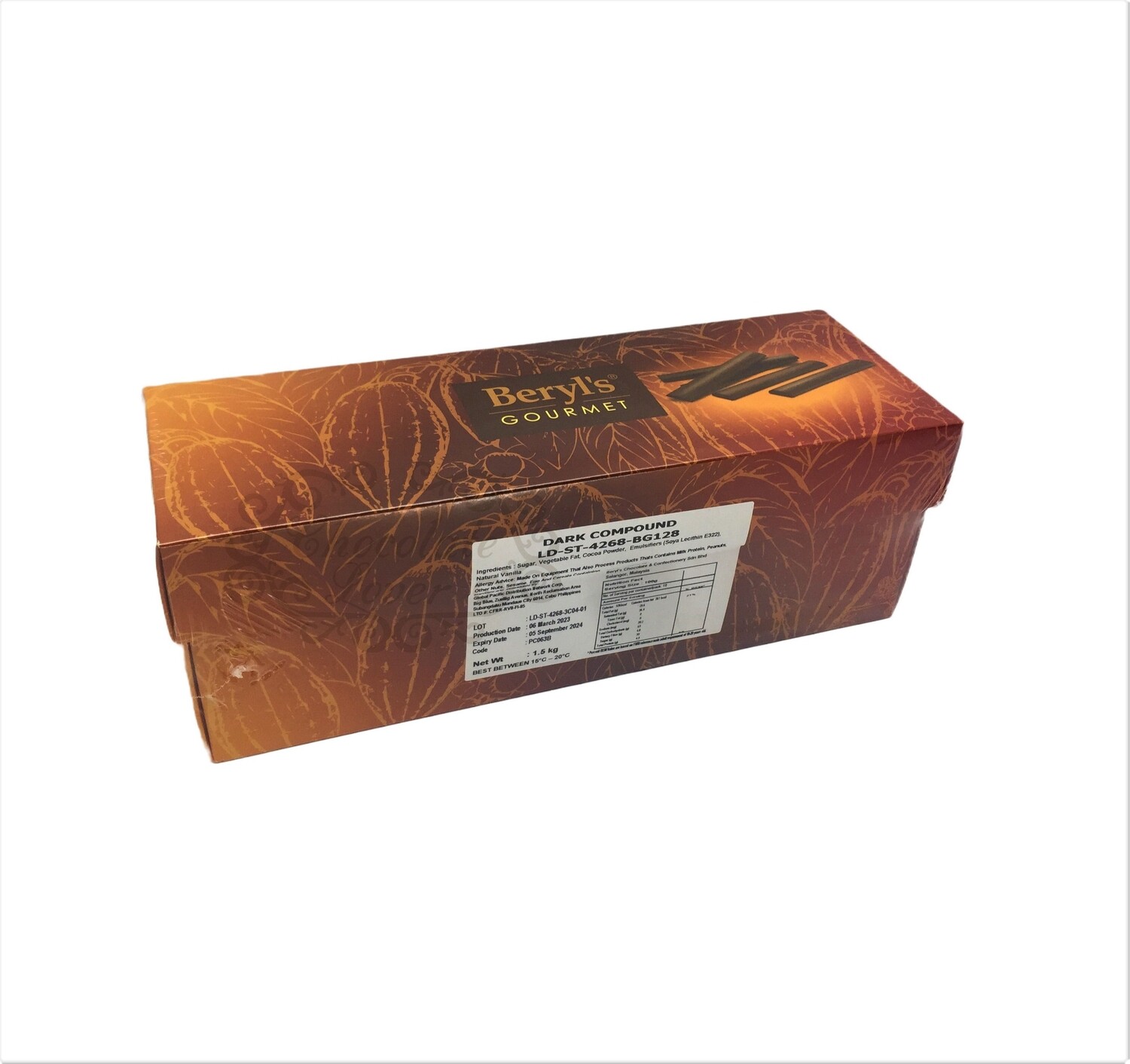 BERYL&#39;S DARK CHOCOLATE COMPOUND STICK
